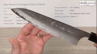 Kato Nashiji Suminagashi VG-10 Gyuto 210mm Quick Look