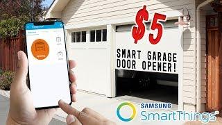 Make ANY garage door opener "smart" for $5!