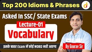 Free English Batch | Lec-1 | English Vocabulary | Idioms & Phrases | By Gourav Sir