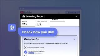 Instant YouTube Learning Report with Quizium AI