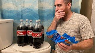 Diet Coke with Mentos in Toilet Experiment by Kendall Todd