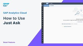 How to Use Just Ask: SAP Analytics Cloud