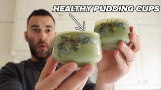 5-Ingredient Matcha Pudding Cups | Easy, Healthy & Delicious!