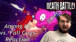 DEAD MEME GOT HANDS… | Death Battle: Among Us vs. Fall Guys Reaction