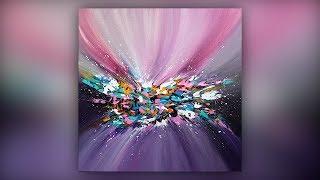 Abstract Art / Painting Technique / Acrylics / Colorful / Demo #044
