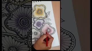 Zentangle Art For Beginners || Zentangle Patterns || Zen-Doodle