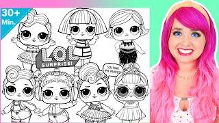 Coloring L.O.L. Surprise! Dolls Coloring Pages | It Baby, Fyre, Beats, DJ, Luxe, Shapes & Miss Punk