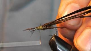 Olive Pheasant Tail Nymph by James Harrold at Rocklands Mere Fishery