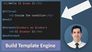 Build a Simple Template Engine like Laravel Blade in 7 minutes