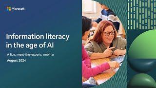 Information Literacy in the Age of AI Webinar | Meet the Experts