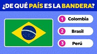 Adivina el País Por LA BANDERA  Quiz de Cultura  Parte 1