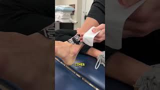 Kinesiology taping for ankle stability technique #kinesiotaping #anklepain #taping #physicaltherapy