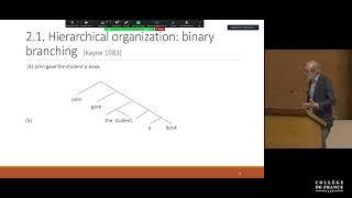 The Representation of Language in Brains and Machines (1) - Stanislas Dehaene (2020-2021)