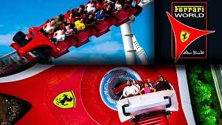 Обзор парка развлечений Феррари Ворлд в Абу Даби ОАЭ / Ferrari World Abu Dhabi All Rides Аттракционы