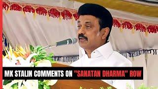 MK Stalin Defends Son In "Sanatan Dharma" Row