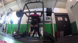 Monday squats 240KG x4 junior powerLifter Josh Greenfield