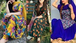 Printed punjabi salwar suit designs | Allover printed punjabi suits | Floral Print Suit design