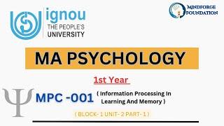 IGNOU MAPC | MPC-001 | Block-1 | Unit-2.1 | Clinical Psychology | IGNOU MA PSYCHOLOGY #ignou