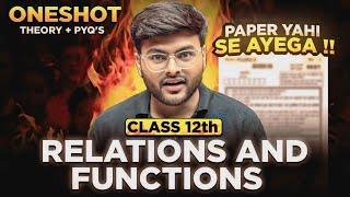 Relations and Functions One Shot I Morning Session on Relation and Function Class 12 I Class 12 Math