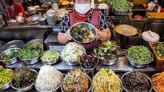 전통 시장 먹거리 끝판왕! 줄서서 먹는 전통시장 족발,닭강정,국수,꽈배기,생선구이,비빔밥 몰아보기 / Korean traditional market food