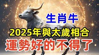 生肖牛：在2025年與太歲相合，運勢好的不得了，2025年將迎來諸多機遇和好運。如何在新的一年裡充分利用這一良好的運勢。