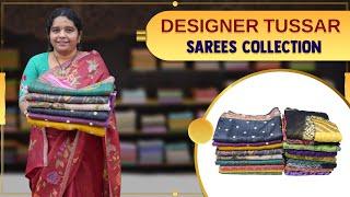 Designer Tussar Sarees Collection | Poornima Prints