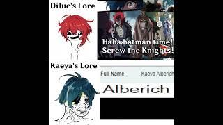 Diluc's lore vs kaeya's lore