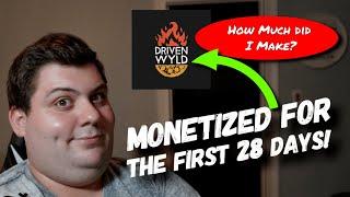 How Much Did Driven Wyld Make in his First Month on YouTube?