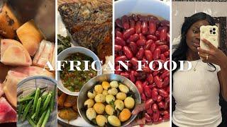 African Food Feast|Cooking a Cow Feet  delight VLOG.