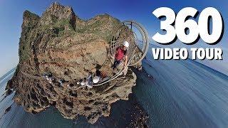 Gobbins CLIFF PATH 360 VR Video Tour - Insta360 OneX