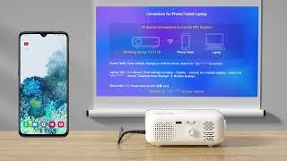 V3 - How to connect to Smartphone/Tablet? - VOPLLS projector