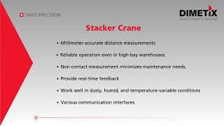 Optimizing Stacker Crane Operations with Dimetix Laser Diatance Sensors