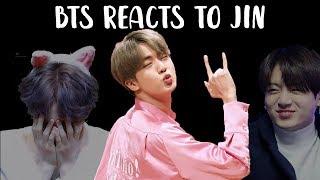 bts reacts to jin | 방탄소년단 석진 p5