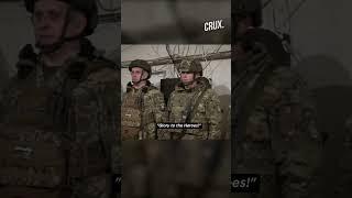 Ukraine's president visits troops on northeastern frontline