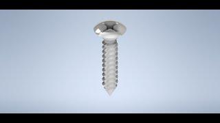 3D Modelling a Screw on Autodesk Inventor 2021