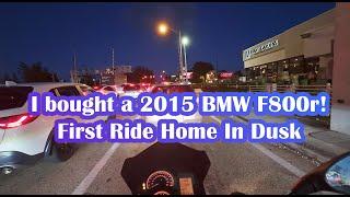 2015 BMW F800R - First Ride (DJI Osmo Action 5 Pro Low-Light Performance)