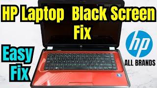 Hp Laptop Black Screen Fix || Laptop Turns On But With Screen Display Problem Fix