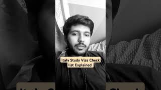 Italy study visa checklist how to make