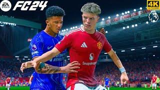 FC 24 - Manchester United Vs Chelsea - Ft. Sancho,Zirkzee | Premier League 24/25 Full Match | 4K HDR