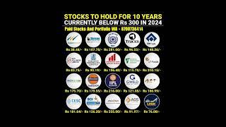 Stocks To Hold For 10 Years  | Best stocks for long term investment #stockmarket