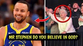 Old Woman Asks Stephen Curry About God -His Response Bring Her To Tears!