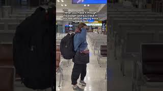 Made it through the budget airline’s check-in without paying luggage fees  #airport #budgettravel
