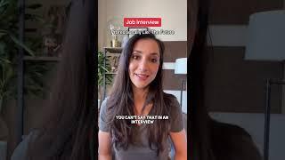 Lies you can talk about in an interview