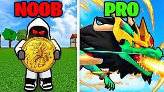 Noob To Pro Using The DRAGON TOKENS.. (Blox Fruits)