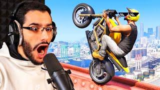 أتحداك أن تفعل هذه الحركة في لعبة جي تي أي 5 | GTA V EPIC STUNTS & Fails