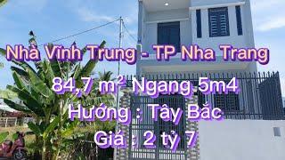 Nhà Mới Xây Vĩnh Trung - TP Nha Trang