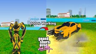 How To Install Superhero Bumblebee Mod In GTA Vice City | Transformers Robort Cheat Code