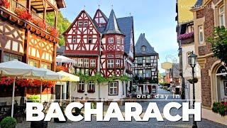 ONE DAY IN BACHARACH (GERMANY)  | 4K 60FPS | A picturesque German old town on the river rhine