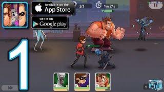 Disney Heroes: Battle Mode Android iOS Walkthrough - Gameplay Part 1 - CH1: Sunrise Line