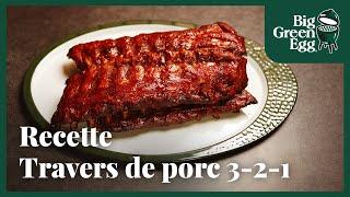 Méthode Travers de porc 3-2-1 | Recette | Big Green Egg France